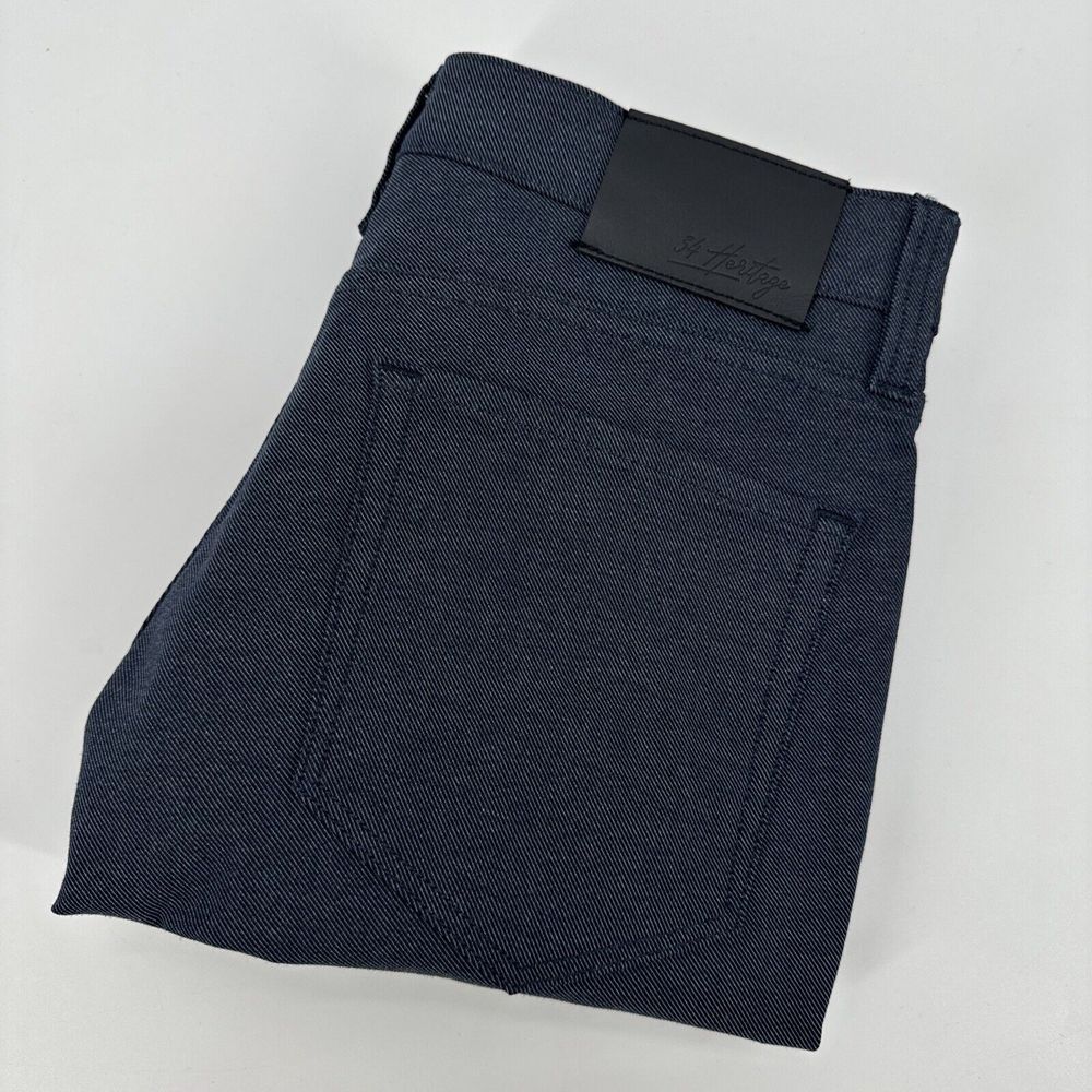 34 Heritage Jeans Mens 33x34 Charisma Relaxed Straight Pants In Navy Coolmax